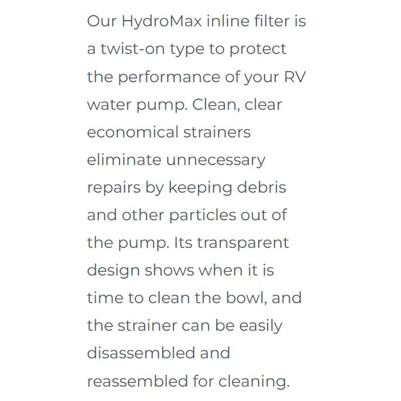 HYDRO MAX FILTER M x F 1/2